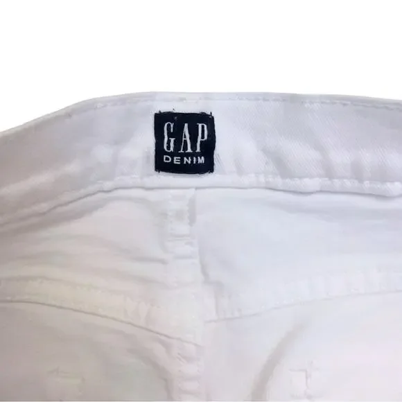 Gap White Wash True Skinny Jeans Size 29 Stretch Fitted Denim Coastal Summer - Picture 4 of 9